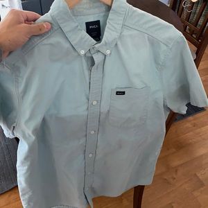 Light blue RVCA short sleeve button up